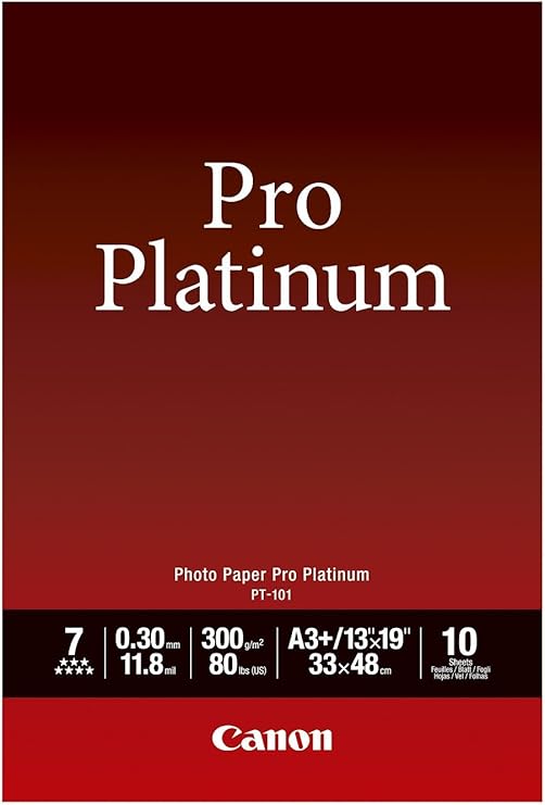 Canon Photo Paper Pro Platinum 8" x 10" (20 Sheets