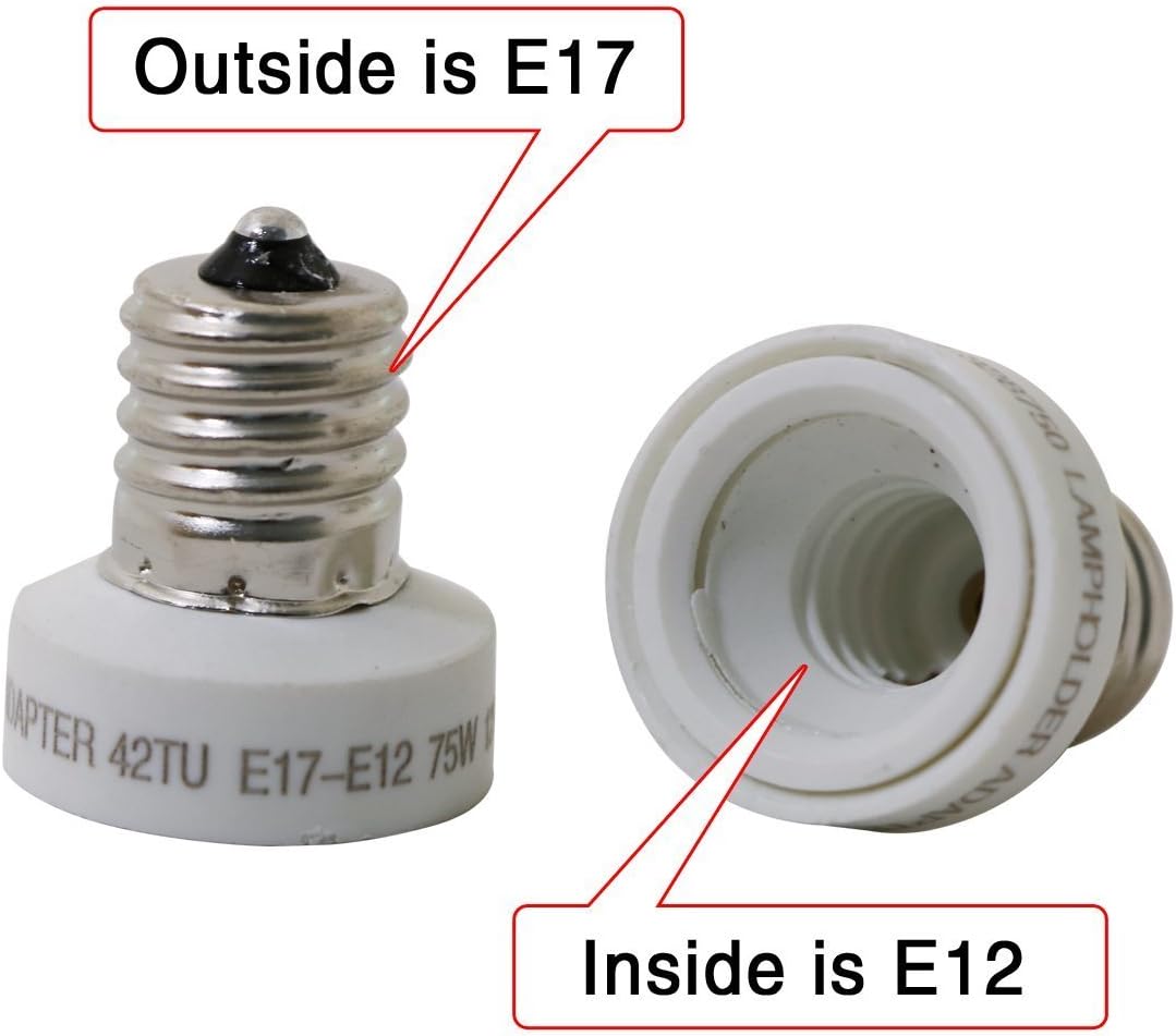 YI Lighting Intermediate Screw E17 to E12 Pin Base Fixture Screw (Pack of 6)