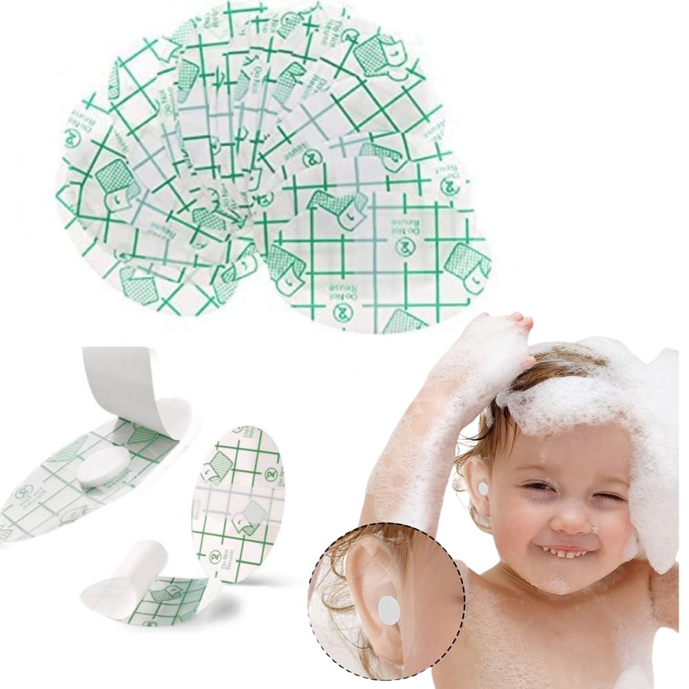 40 PCS Baby Waterproof Ear Stickers Ear Covers for Swimming Shower Ear Protectors with Ear Plugs for Kids Newborn Disposable Ear Covers for Shower Surfing Snorkeling and Other Water Sports (B0DB2431RJ) Amazon Price History, Amazon Price Tracker