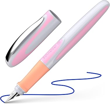 Schneider Ray 168211 Fountain Pen Right-Handed with Standard Ink Cartridge Royal Blue Flora