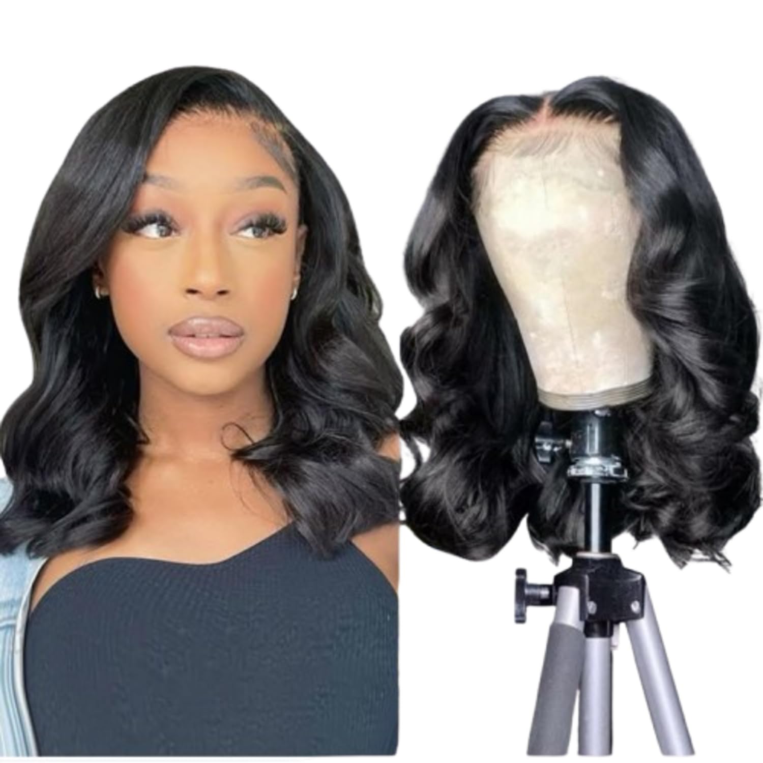 iK Hair Lifestyle 13x4 Inch Original Human Hair Wig – 18 Inch Black Straight Lace Frontal Wig Natural Looking, Premium Quality Shiny Top Closure for Women-image-23