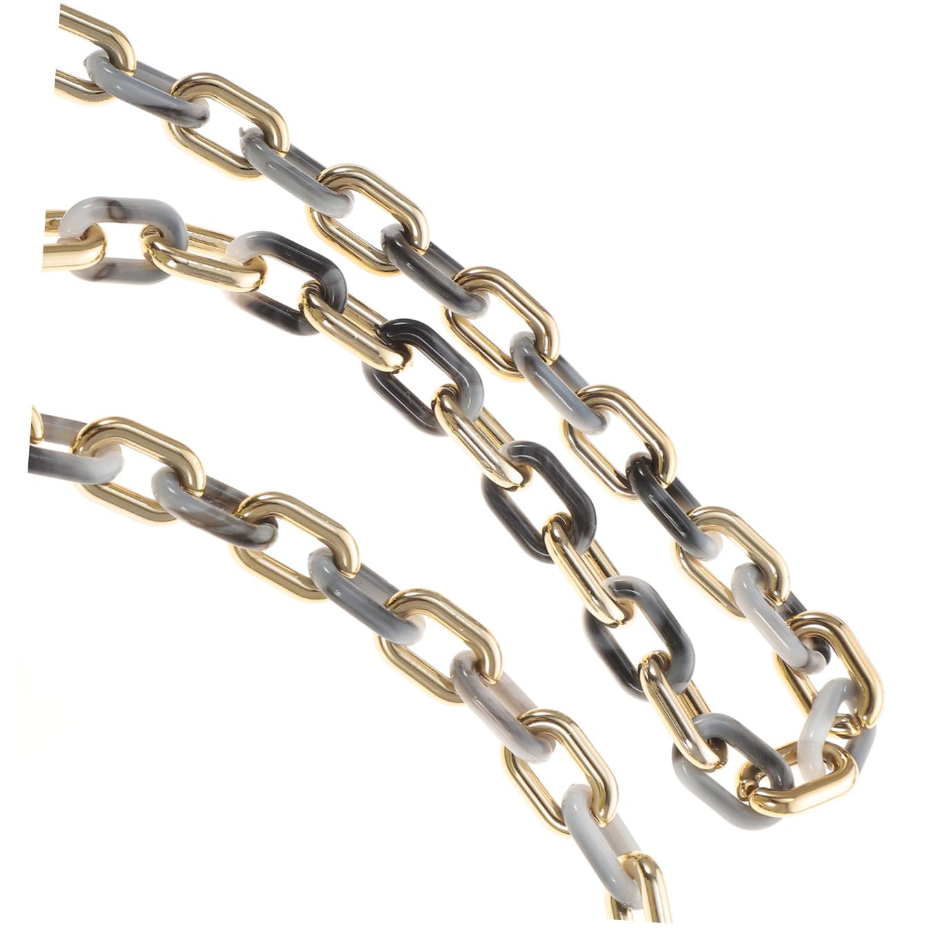 DOITOOL 4 Pezzi Accessori per Collana Acrilici Catena d'oro per La Creazione di Gioielli Fabbricazione Catene Forniture di Gioielli Catena della Borsa Catena per Fai da Te Acrilico