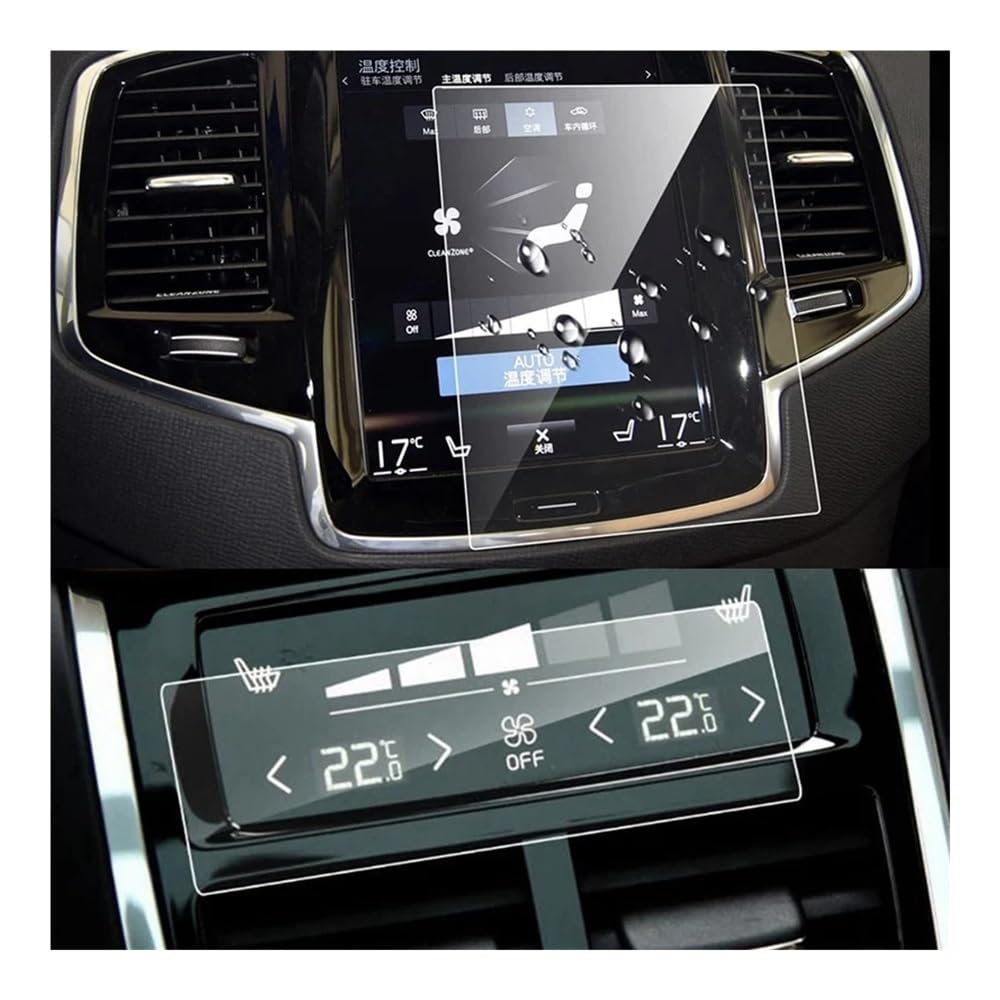 Film d'écran navigation voiture et clim arrière pour Volvo XC60 XC90 V60 2016-2021