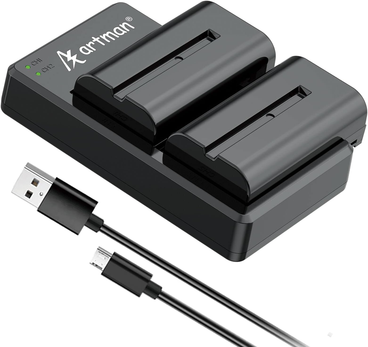 Batteria E Caricabatterie USB Per Sony NP-F550/F330/F530/F570 - 2900mAh - Foto 7