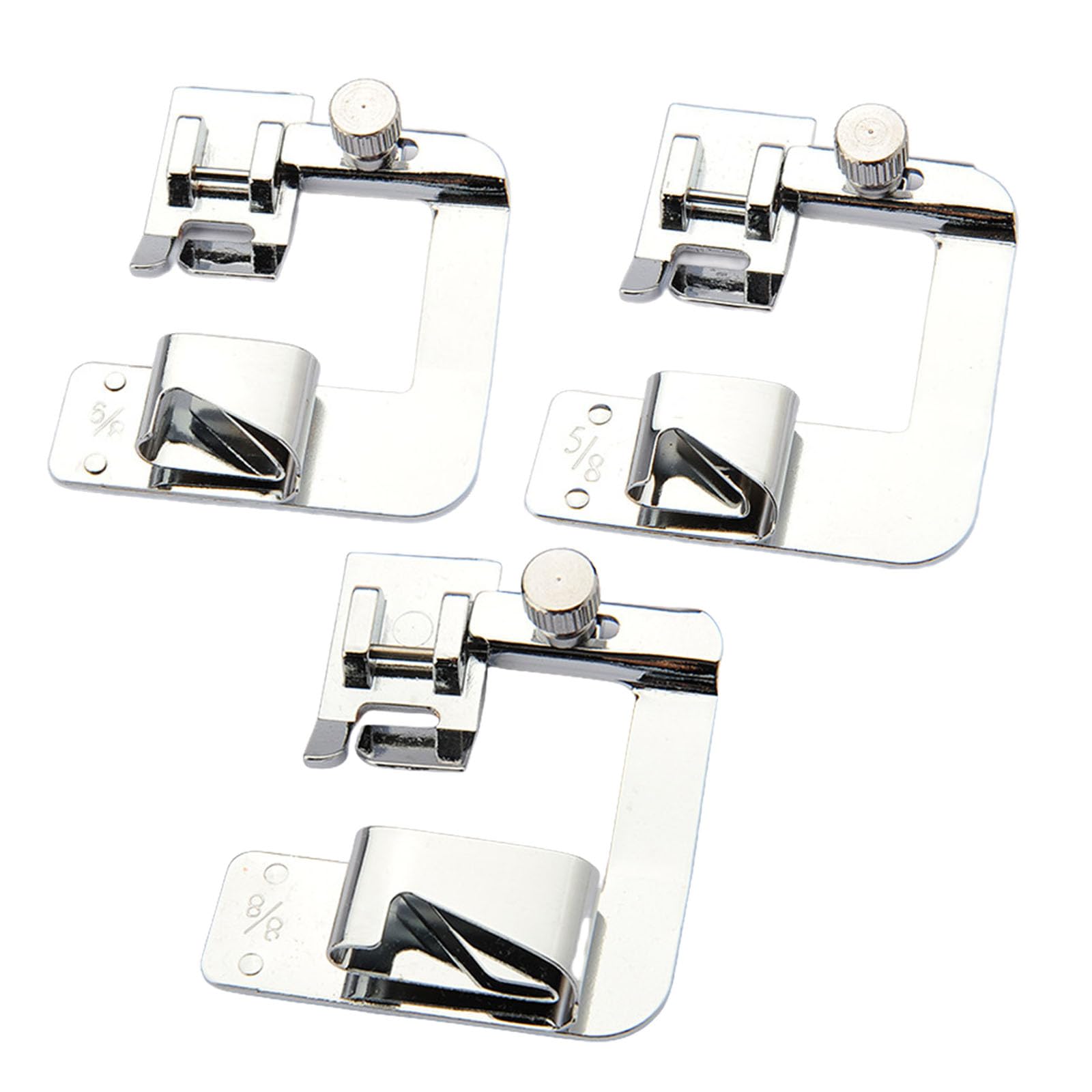 8 / 8Inch, 6 / 8Inch, 4 / Sewing Rolled Hemmer Presser Foot for Household Sewing Machine Multifunctional Tool