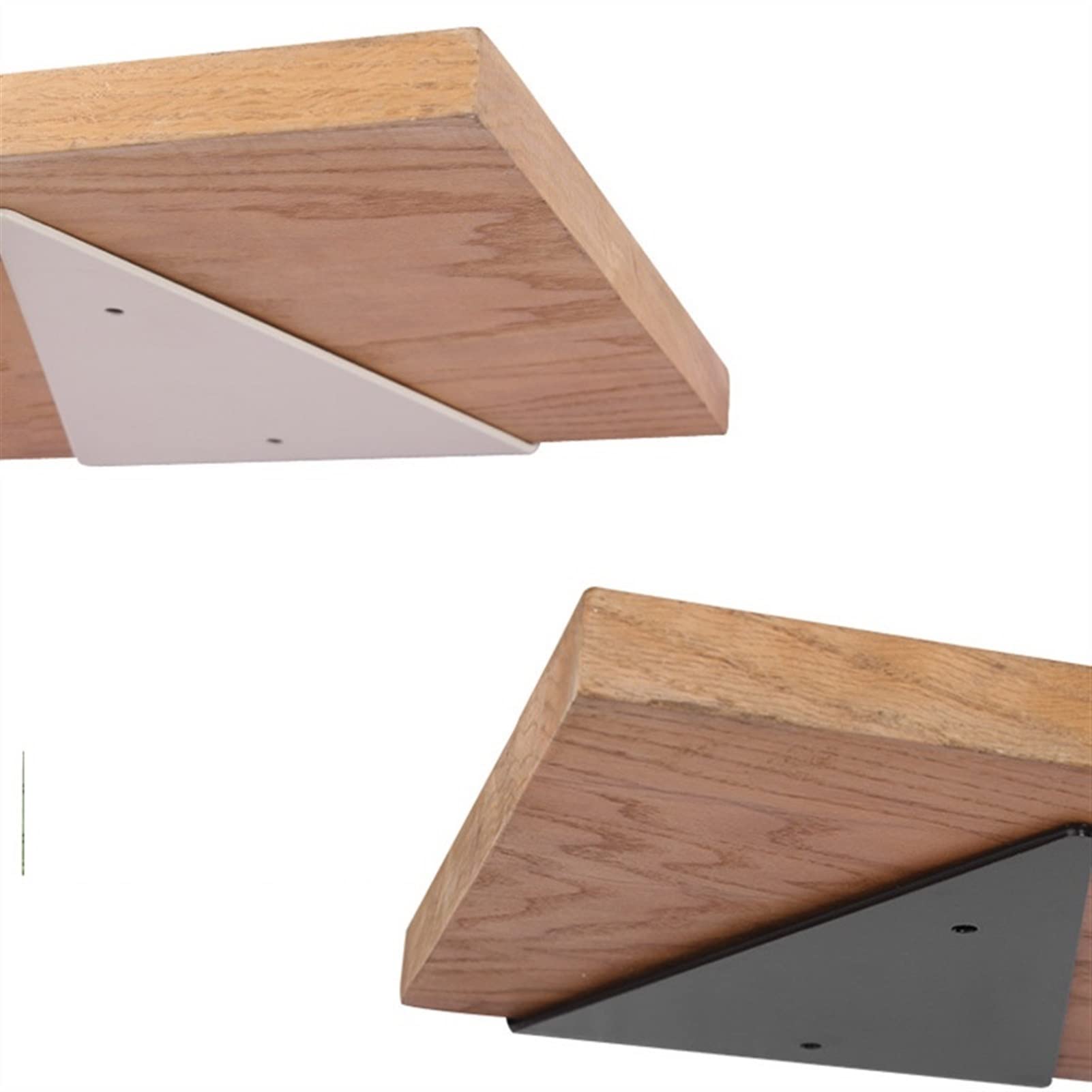 Staffa Angolare Triangle Invisible Bracket Support Parete Scaffali Parete Supporto Tripod Partizione Angolo Retto Fisso Shelf Shelf Hardware Fit Reggimensola Ferro(Black,5)