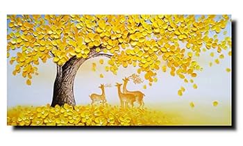 カラフルな動物の油彩画（金色フレーム付き） カラフルな動物の油彩画（金色フレーム付き） カラフルな動物の