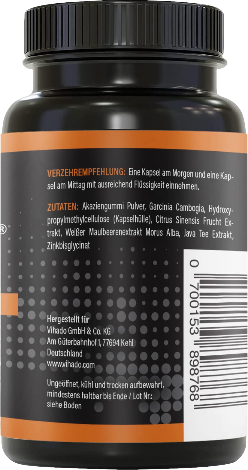 BRNR QUICK BRNR Schnelle Formel 6in1 mit Garcinia Cambogia, Stoffwechsel-Rezeptur mit Zink, 120 Kapseln