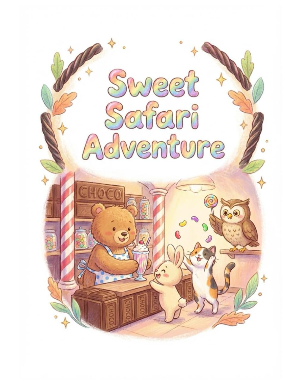 Sweet Safari Adventure: Colouring book for children