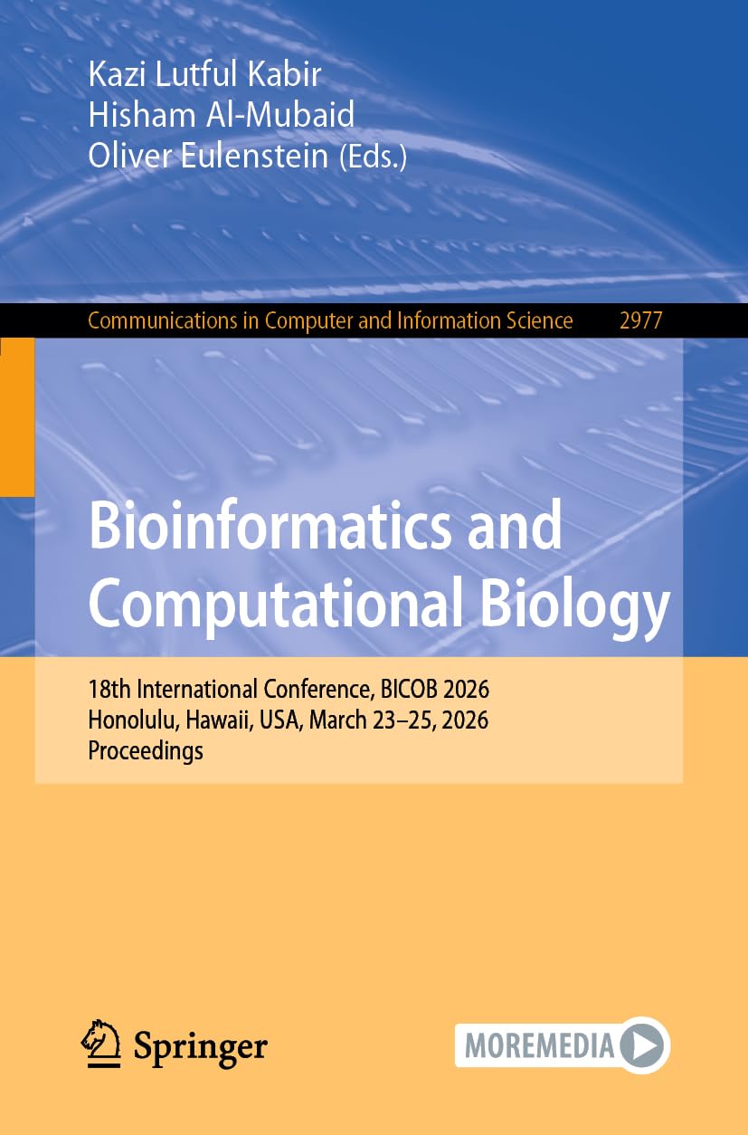 Bioinformatics and Computational Biology by Kazi Lutful Kabir... - 9783032260277