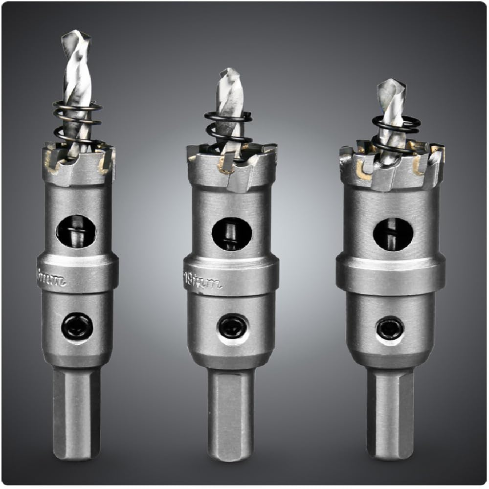 Wolframkarbid-Bohrer Für Harte Materialien – Set Mit 2 Stück, 12 Mm, Für Edelstahl & Metall