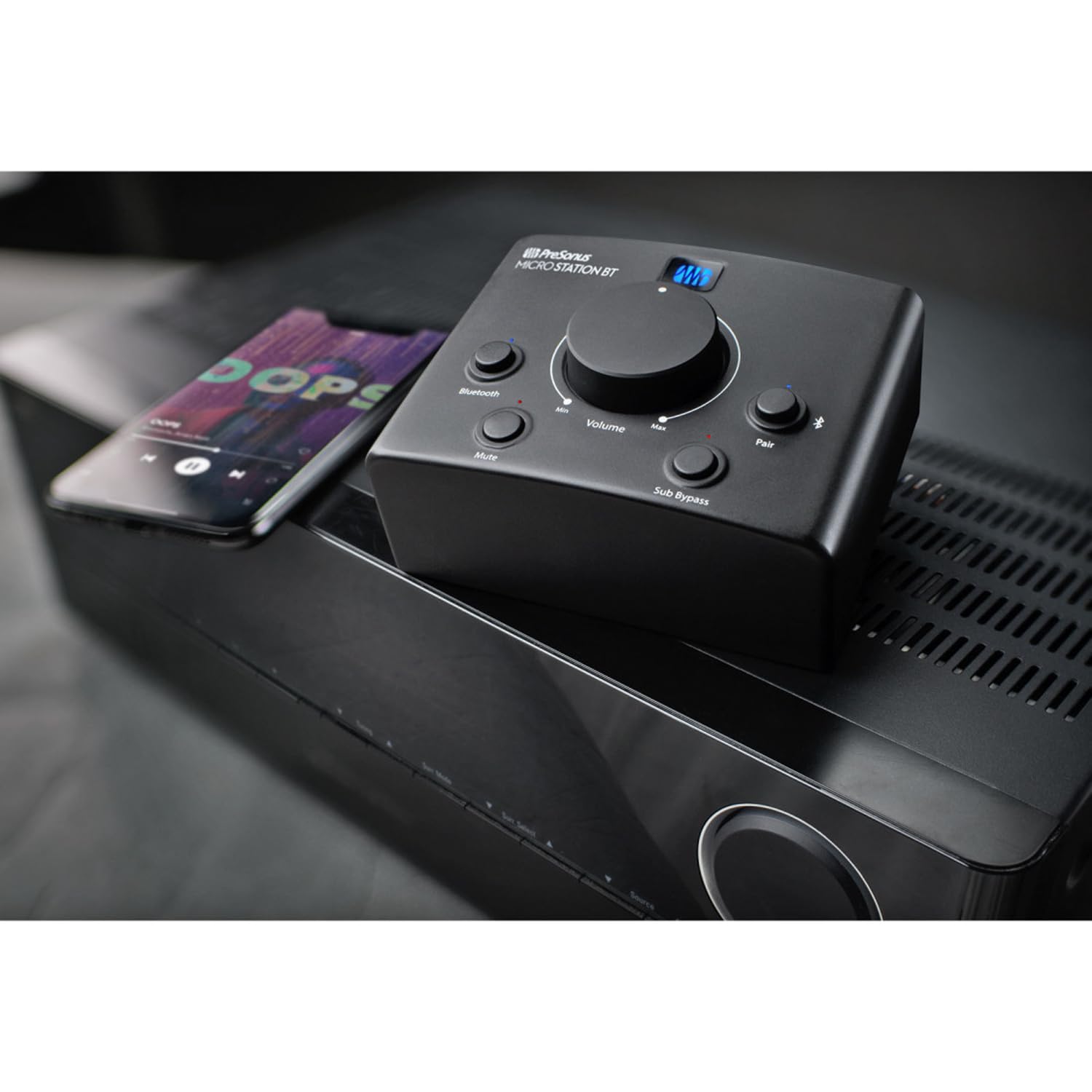 Presonus Micro Station BT Audio Monitor-Controller mit 2x keepdrum Klinkenkabel