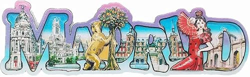 Madrid España Madrid imán nevera imán decoración adhesivo recuerdo resina artesanía cocina pizarra blanca