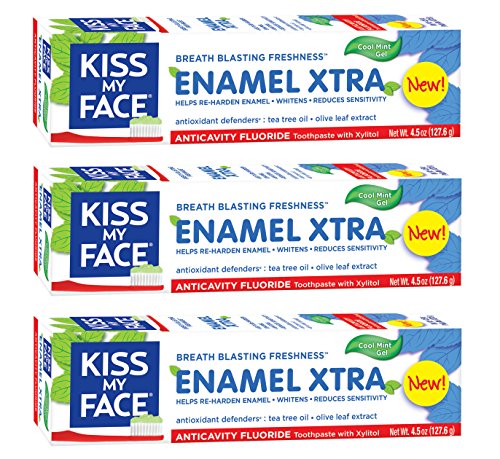 Kiss My Face Signature Bundles Extra Gel Toothpaste & Enamel,4.5 oz ,3 Count