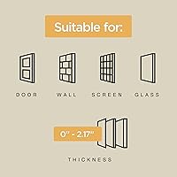 Vista 6 de Hakuna Pets Puerta súper resistente para mascotas, gatos y perros con panel de bloqueo de 2 vías para pantallas, puertas, paredes y vidrio de hasta