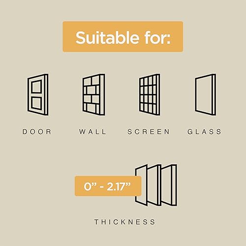 Miniatura 6 de Hakuna Pets Puerta súper resistente para mascotas, gatos y perros con panel de bloqueo de 2 vías para pantallas, puertas, paredes y vidrio de hasta