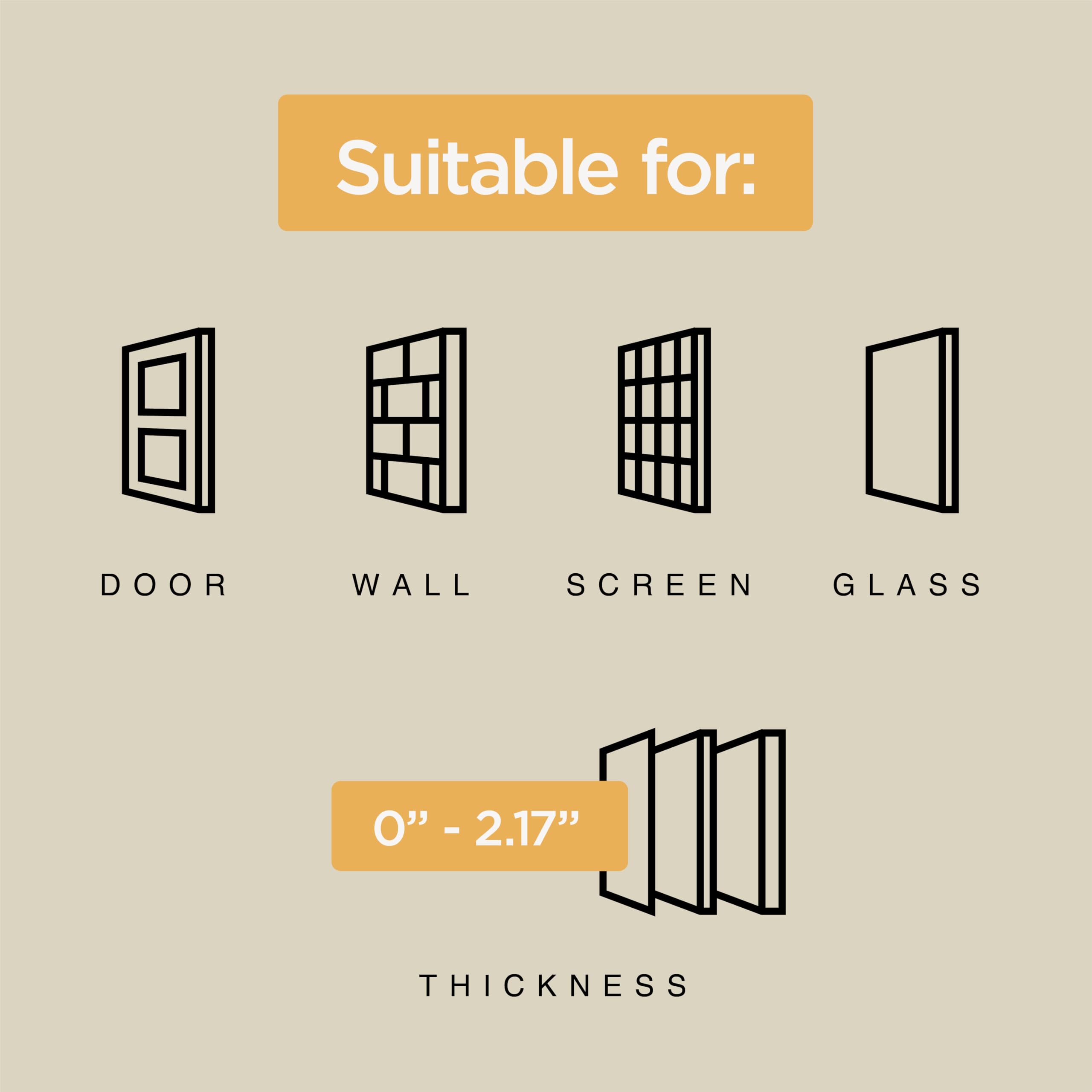Hakuna Pets Super robuste mittelgroße Hunde- und Katzentür mit 2-Wege-Schlössern für Bildschirme, Türen, Wände und Glas bis zu 5,1 cm dick, für Haustiere bis zu 19 kg, Weiß (1126)