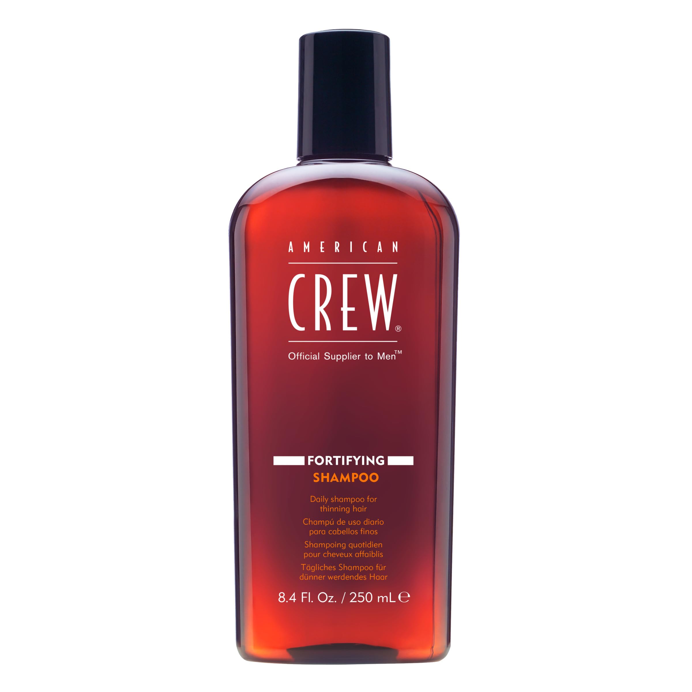 American Crew Men's Shampoo, Fortifying Shampoo for Thinning Hair, Refreshes Scalp, 8.45 Fl Oz