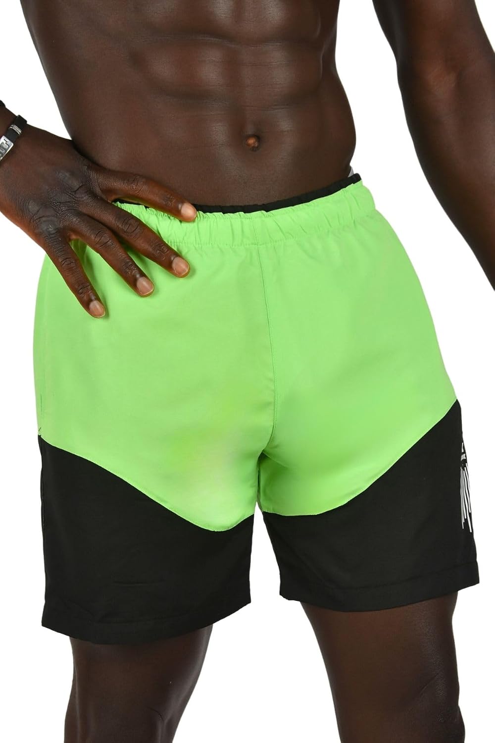 DeepSEA Erkek Açık Yeşil Hızlı Kuruyan Micro Polyester File Astarlı Kısa Deniz Şortu 2403000