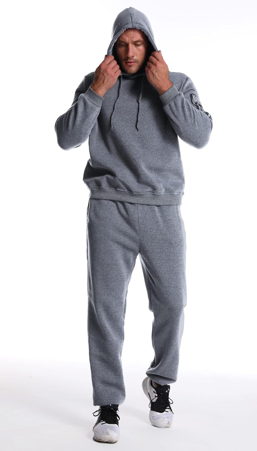 Men’s Sweatsuits Set 2 Piece Hoodie Outfit Jogging Tracksuits for Men Casual Athletic Long Sleeve Pullover Suit Set - Image 6