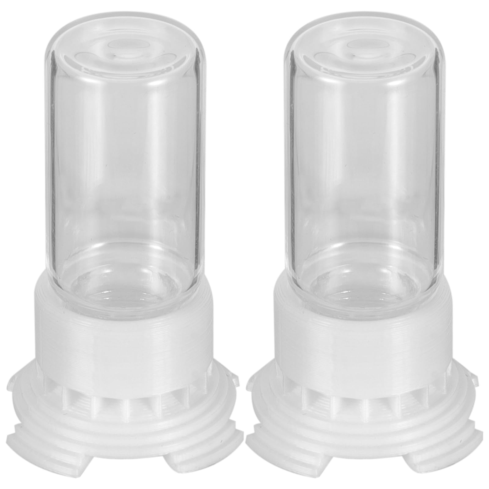 HEMOTON Bebedero para Hormigas 2 Piezas 5 Ml Plástico y Acrílico Transparente Taza Pequeña para Nido Comedero Agua Portátil para Cuidado y Alimentación de Colonias en Terrarios