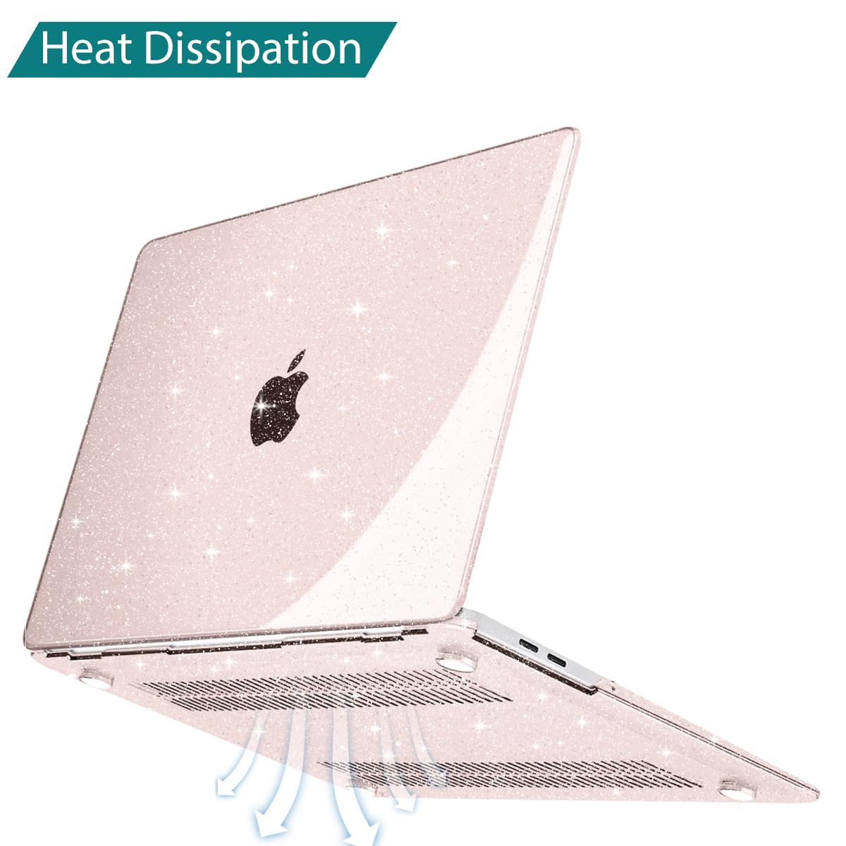 Teryeefi Funda para MacBook Air de 13 pulgadas 2021 2020 2019 2018 versión A2337 M1 A2179 A1932, funda rígida brillante compatible con MacBook Air de 13 pulgadas Retian Touch ID, flor de cerezo con