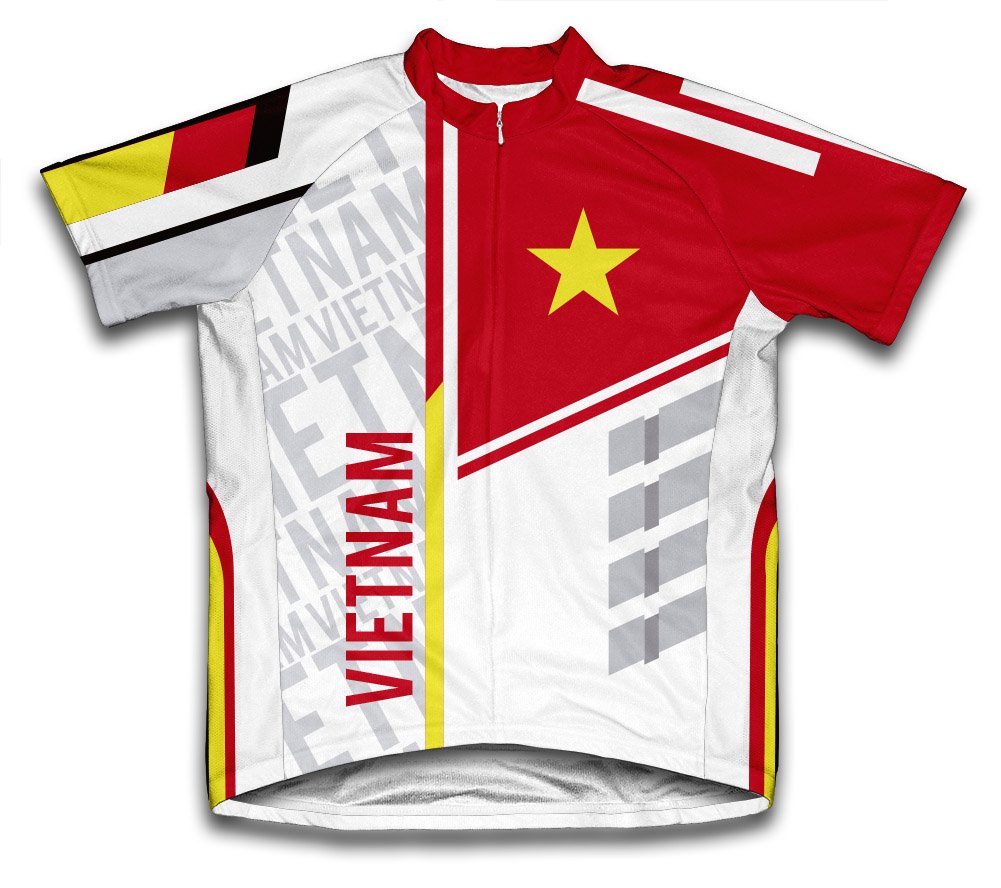 ScudoPro Vietnam Short Sleeve Cycling Jersey for Women - Size S White