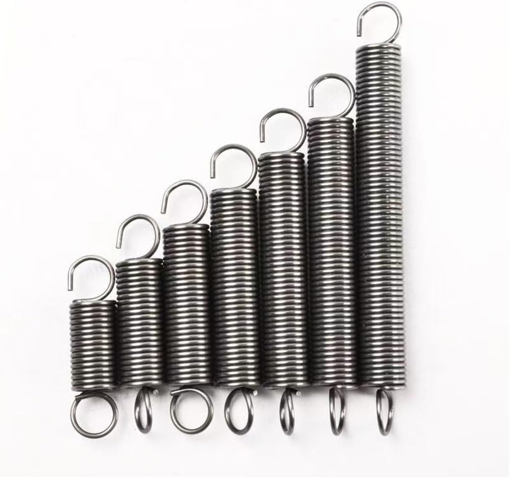 2 Pcs Width 11mm Wire Dia 1.5mm Stainless Steel Extension Spring Extension Mechanical Extension Springs (60MM)