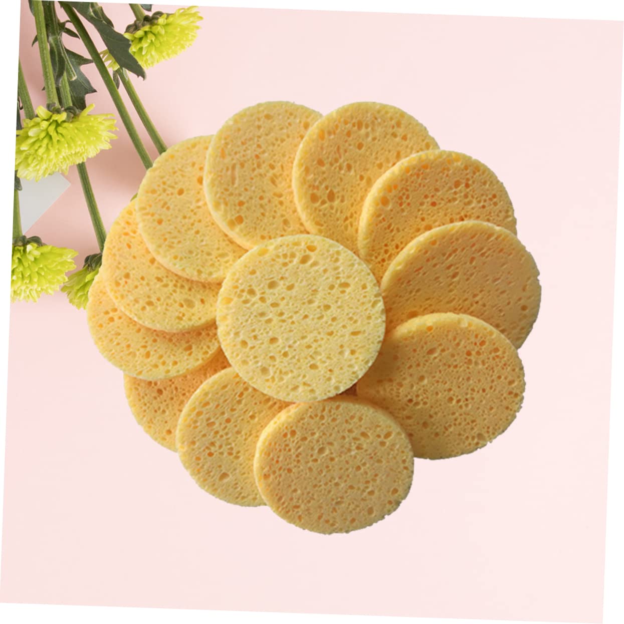 ABOOFAN 100pezzi Spugne Facciali Cellulosa Compressed Facial Cleaning Puff Per Struccare Sensibili Confezione e
