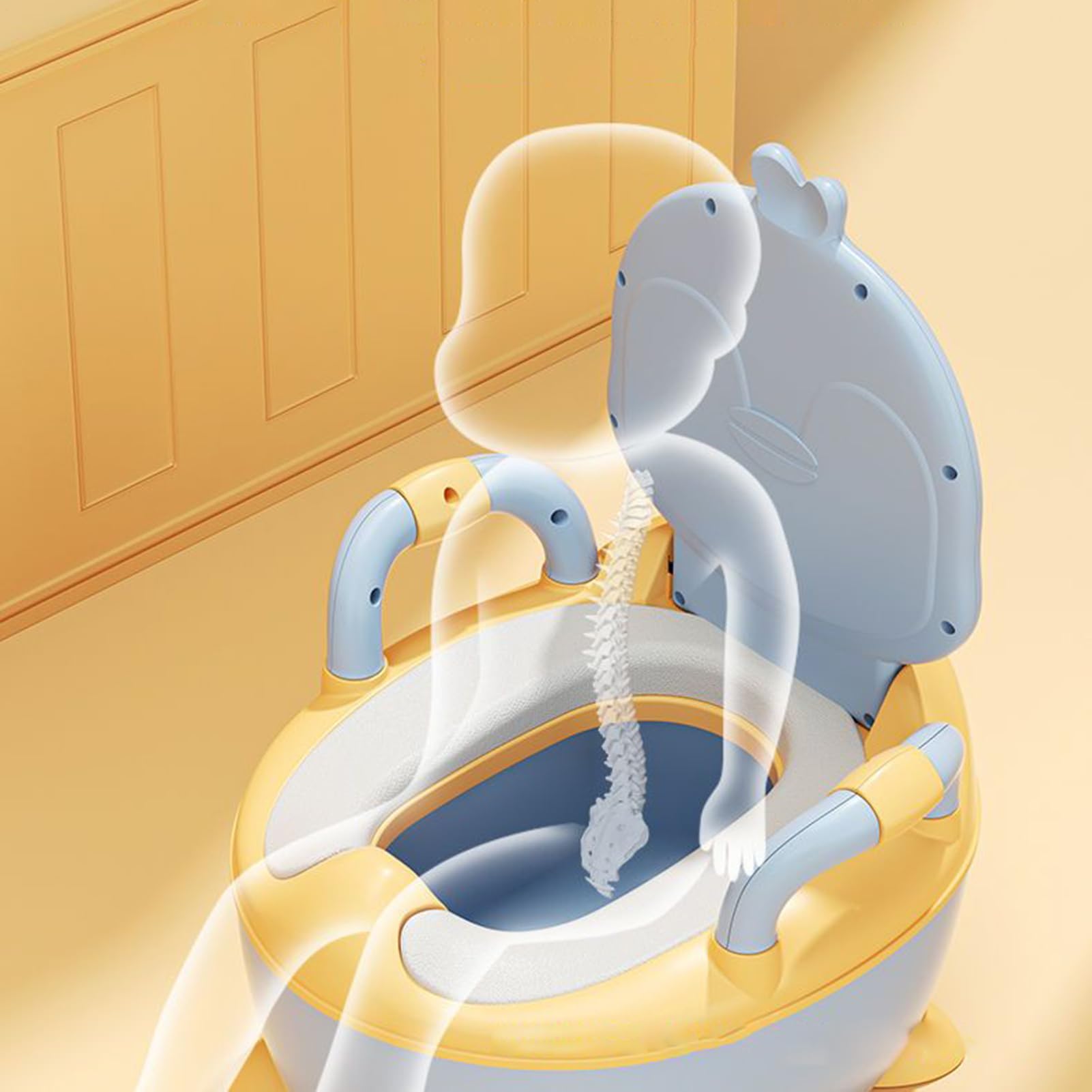 Orinal De Aprendizaje Reutilizable, Ligero Y Con Diseño Animal Colorido | Orinal Infantil Portátil Asiento Viaje Aprendizaje Infantil Para Hogar, Coche, Guardería Y Aire Libre
