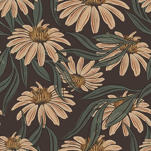 Earthy Daisies Wallpaper