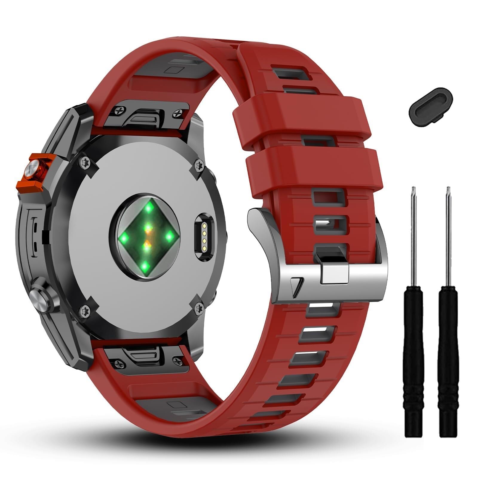 VELORE 20mm kompatybilny z paskiem do zegarka Garmin Fenix ​​7S 7S Pro 6S 6S Pro 5S 5S Plus, miękkie silikonowe paski do zegarka Approach S70 42mm/instynkt 2S/Descent Mk2s Smartwatch