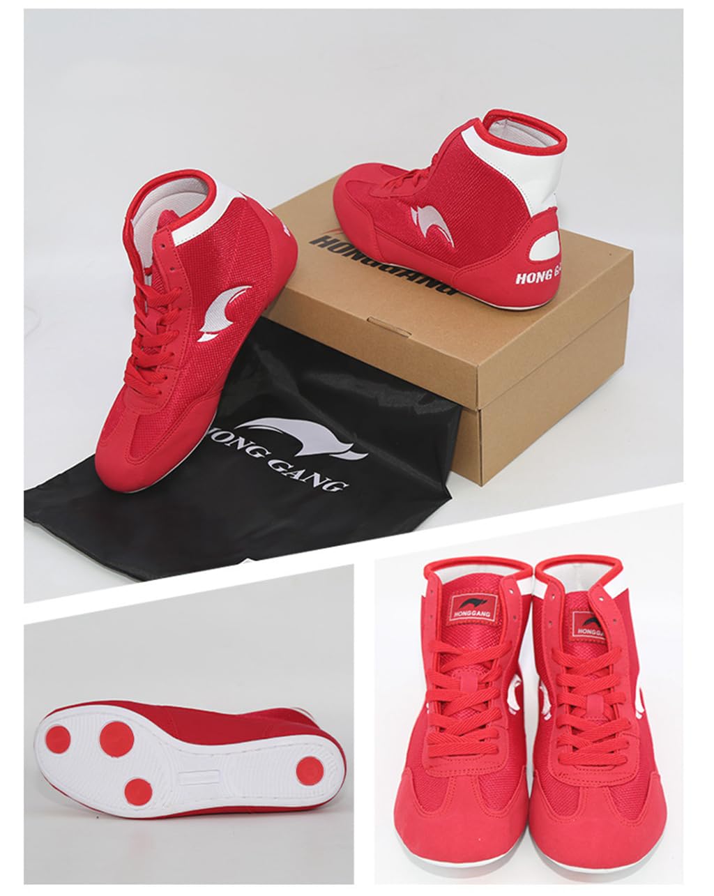 Scarpe da Wrestling Basse per Uomo, Bambino, Gioventù, Bambino, Ragazzo, Ragazza