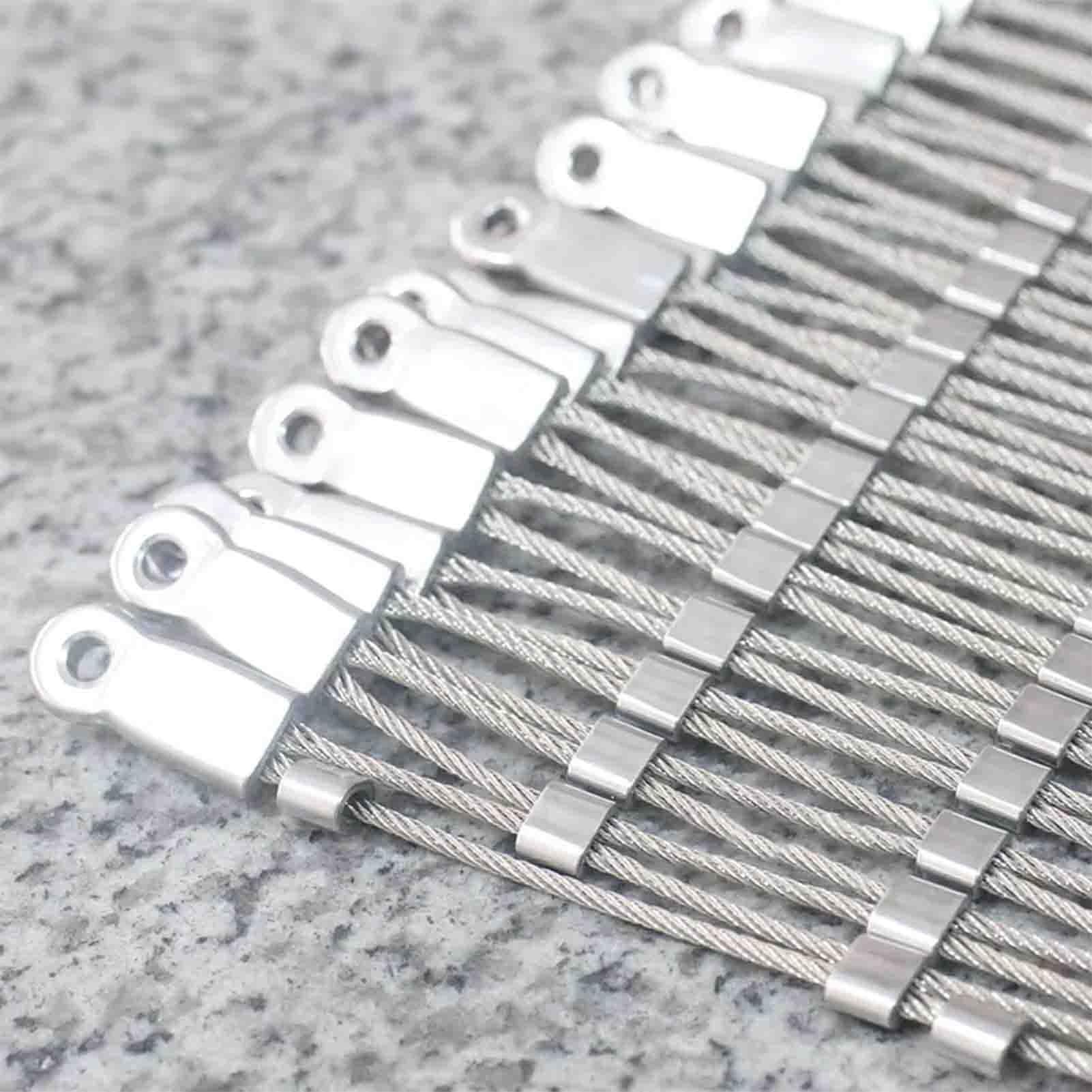 Rete di sicurezza in acciaio inox 304, 10 cm, rete da giardino per piante rampicanti, 0,8 x 1 m, protezione resistente, resistente alle intemperie, facile installazione