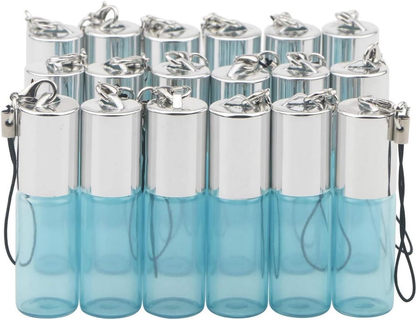 Kesell 5ml Glass Roller Bottles with Stainless Steel Balls, 18-Pack