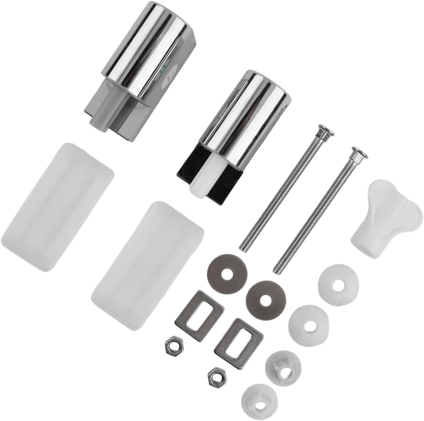 Square Toilet Seat Hinges ABS Plastic Lid Connectors Slow Close Replacement Parts Top Mount Fixing Brackets Quiet Soft Down Mechanism Bathroom