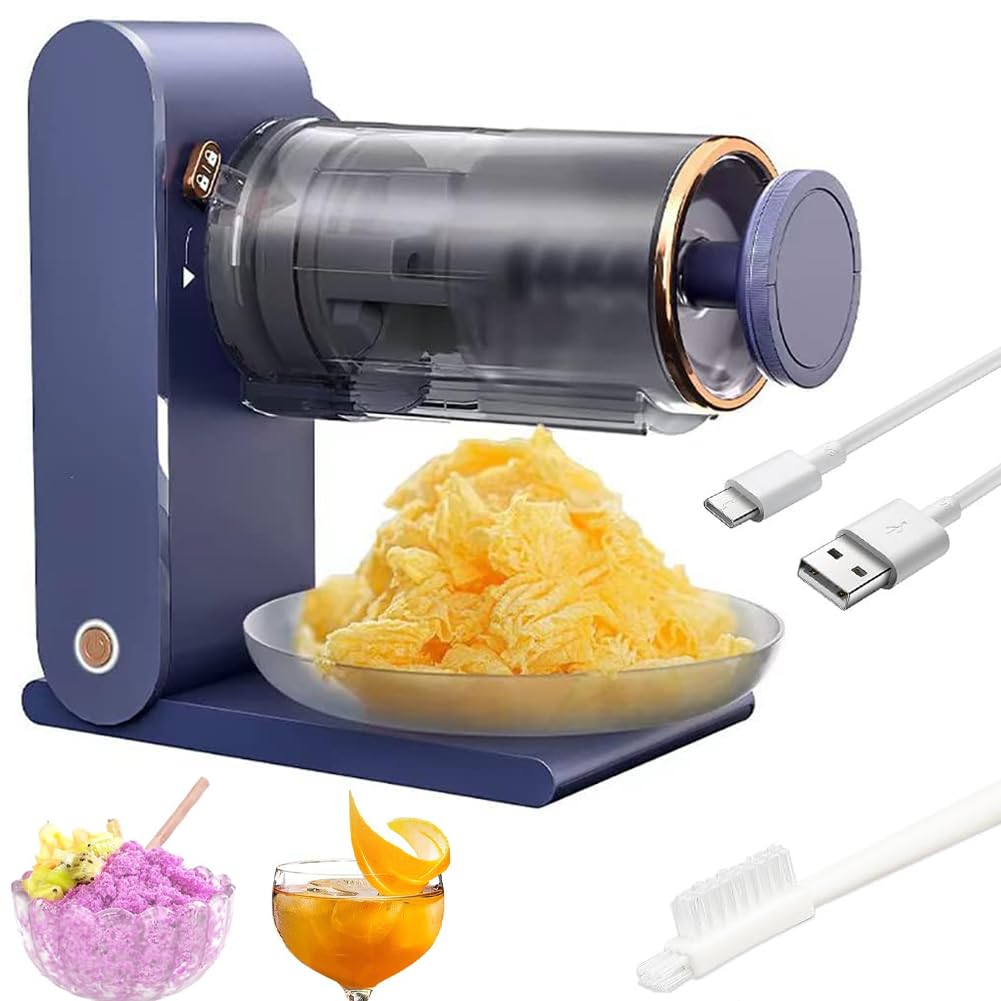 Hachoir de glace silencieux rechargeable pour granité et crème