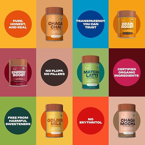 Miniatura 6 de OMG Superfoods Leche dorada orgánica mezcla de leche de coco con cúrcuma con canela, pimienta negra y fruta de monje. Apto para veganos. Mezcla de