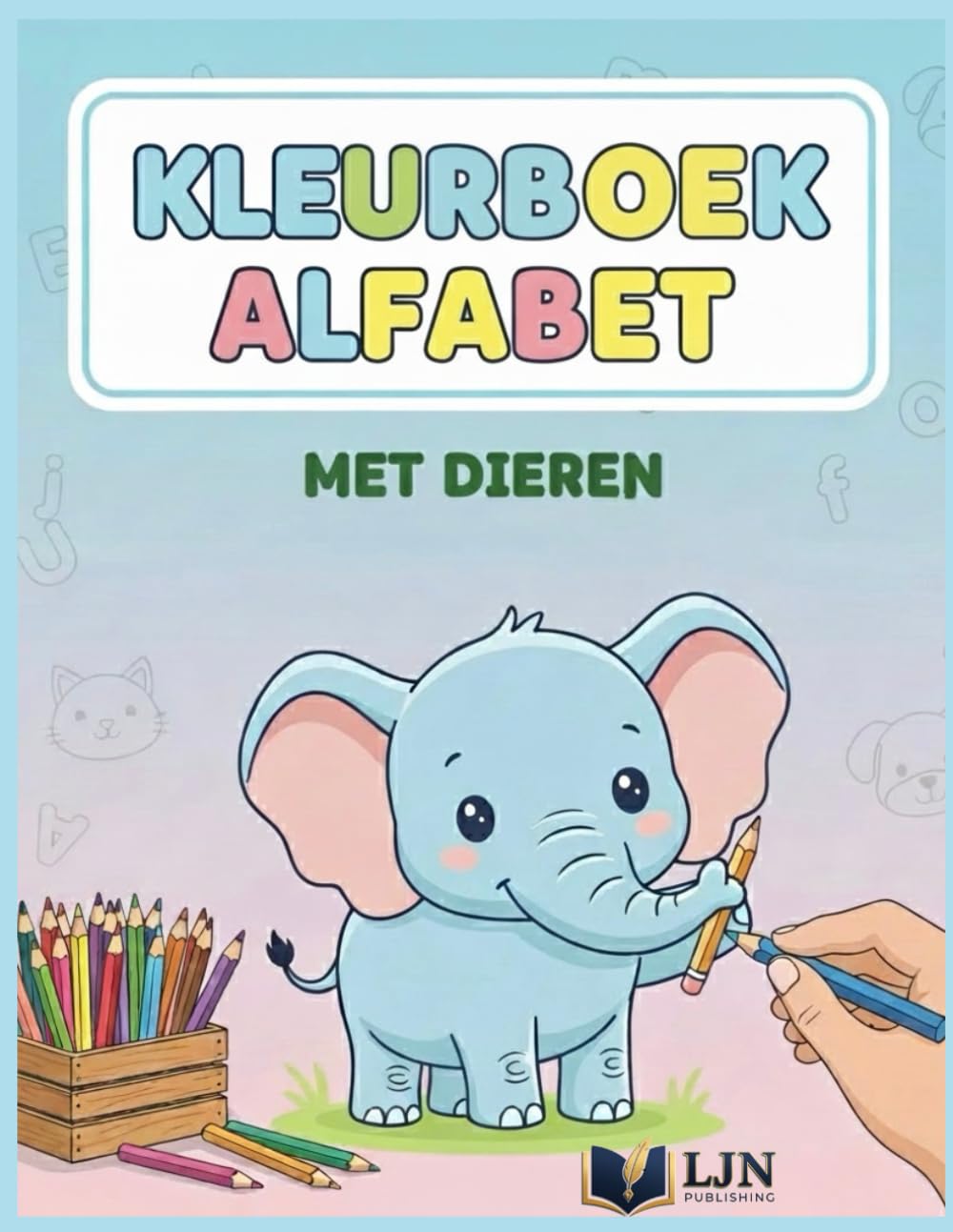 Alfabet Kleurboek met Dieren: Leren van het Alfabet met Dieren en Korte, Leuke Zinnetjes