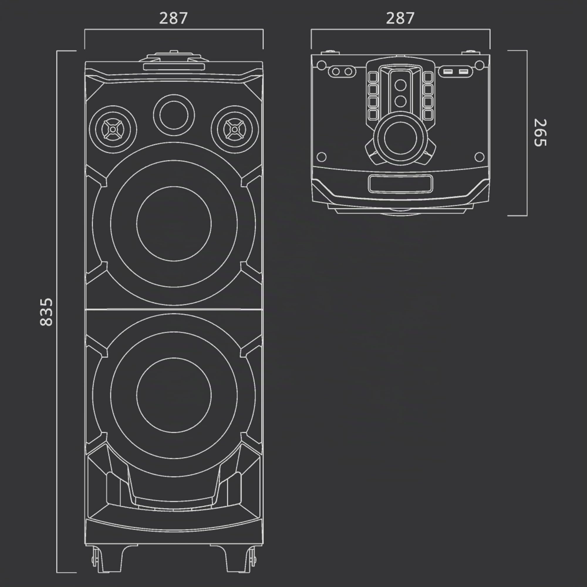 MUSE Enceinte Sono Portable M-1935 DJ