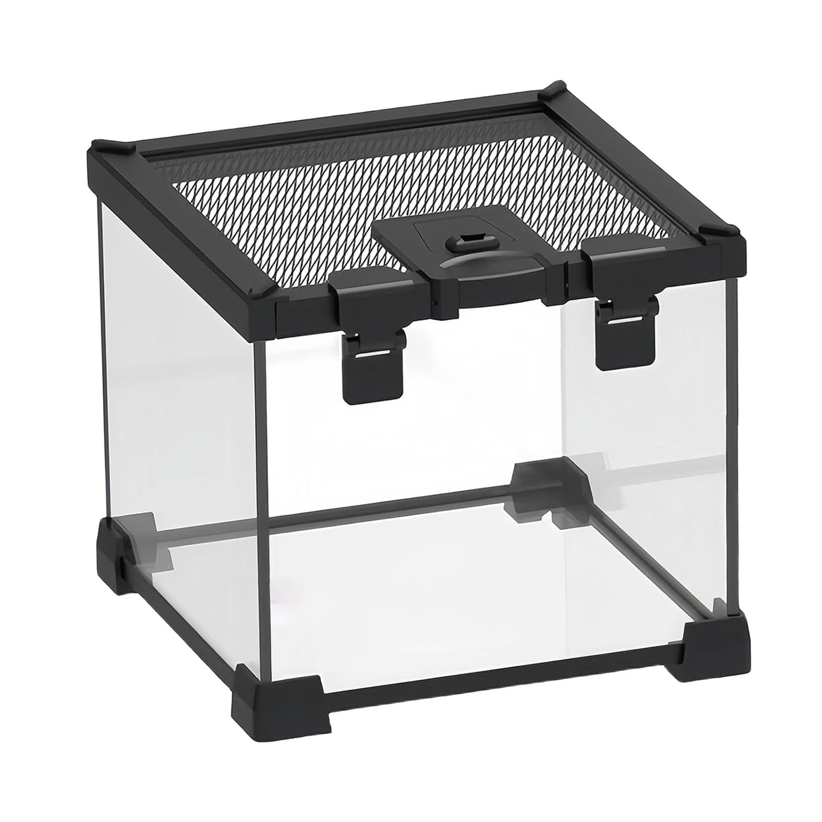 Mini Terrario de Vidrio para Reptiles, Tanque de Hábitat de Vidrio, Jaula, Terrario, Caja de Cría, Terrario, Caja de Alimentación para Mascotas