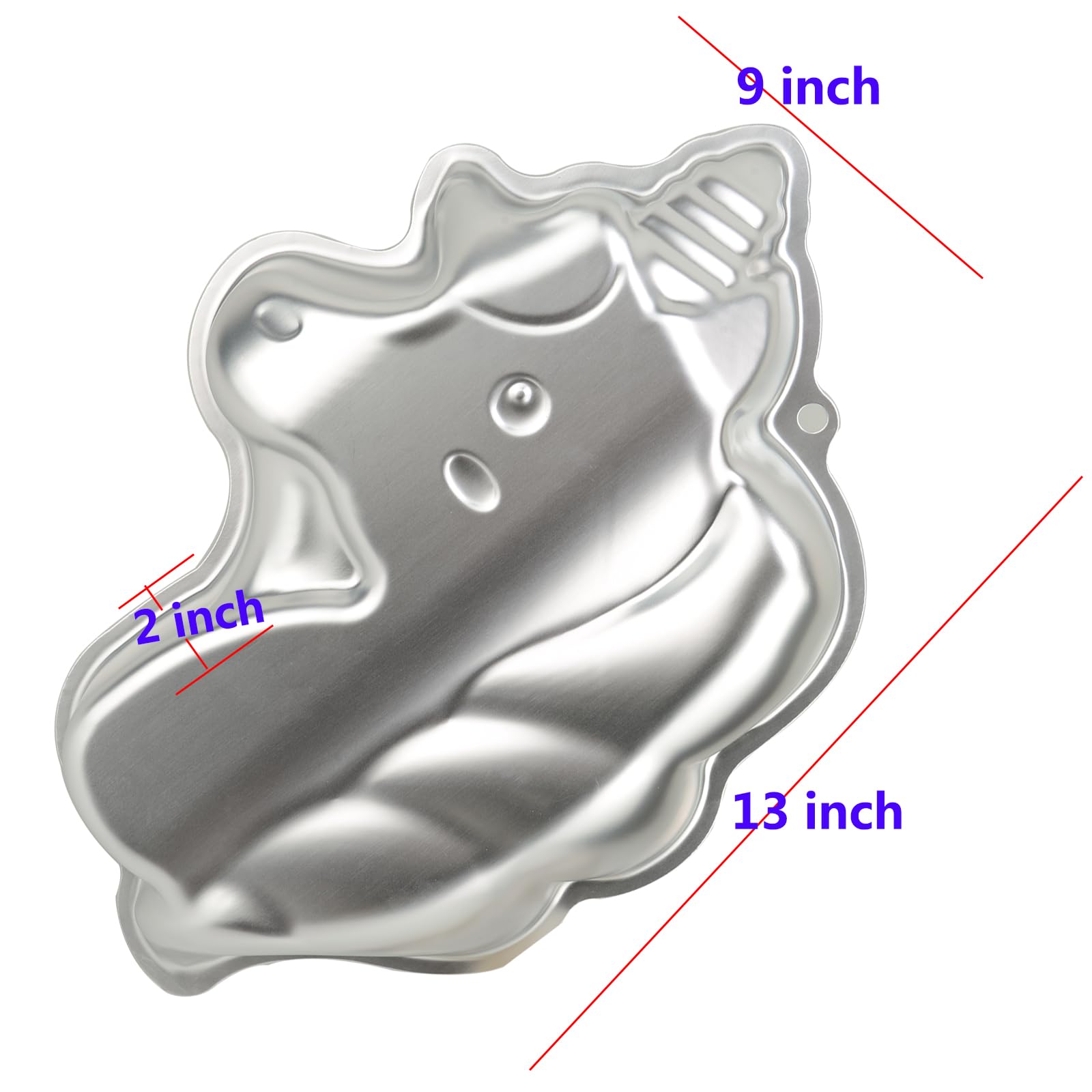 Molde de aluminio para tartas de Pormasbenzer, 3 tamaños, diseño de carpas doradas 3Sizes plata