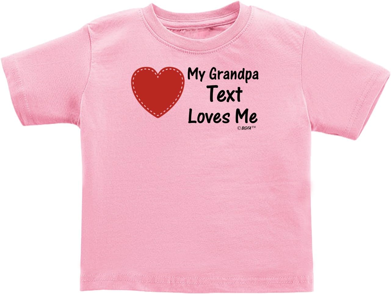 Personalized My Grandpa Name Loves Me Infant T-Shirt