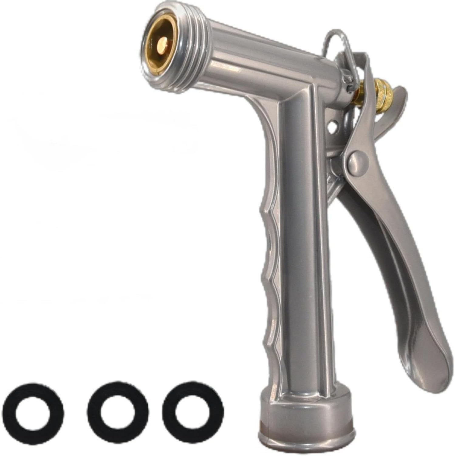 Hose Nozzle,Metal Garden Hose Nozzle, Watering Spray Gun, 5.5 inches, Small