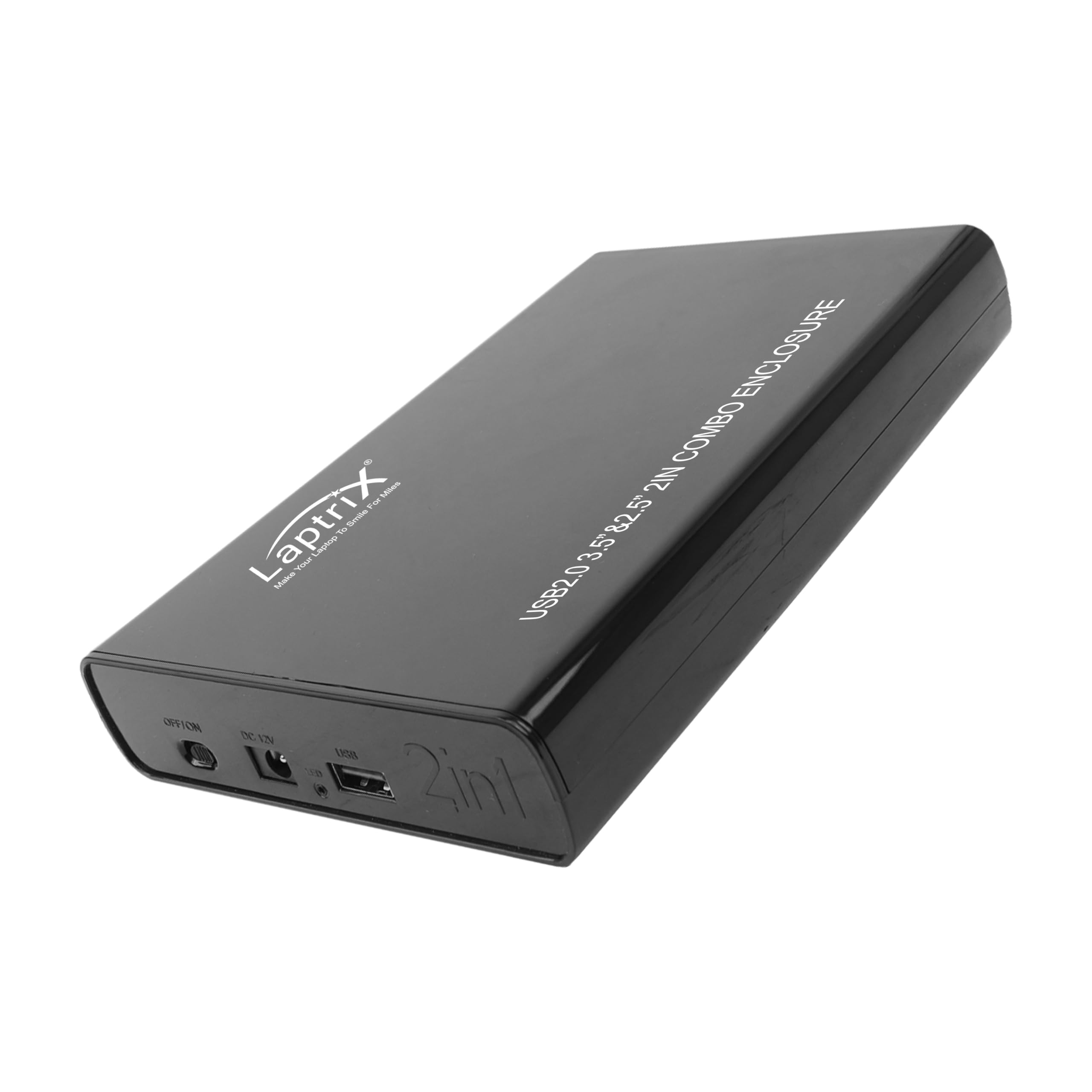 laptrix hard drive enclosure, usb 3.0 external hard drive docking station for 3.5/2.5 inch sata hard drives/ssd with 4tb+, tool-free hdd enclosure with 12v/2a power supply uasp
