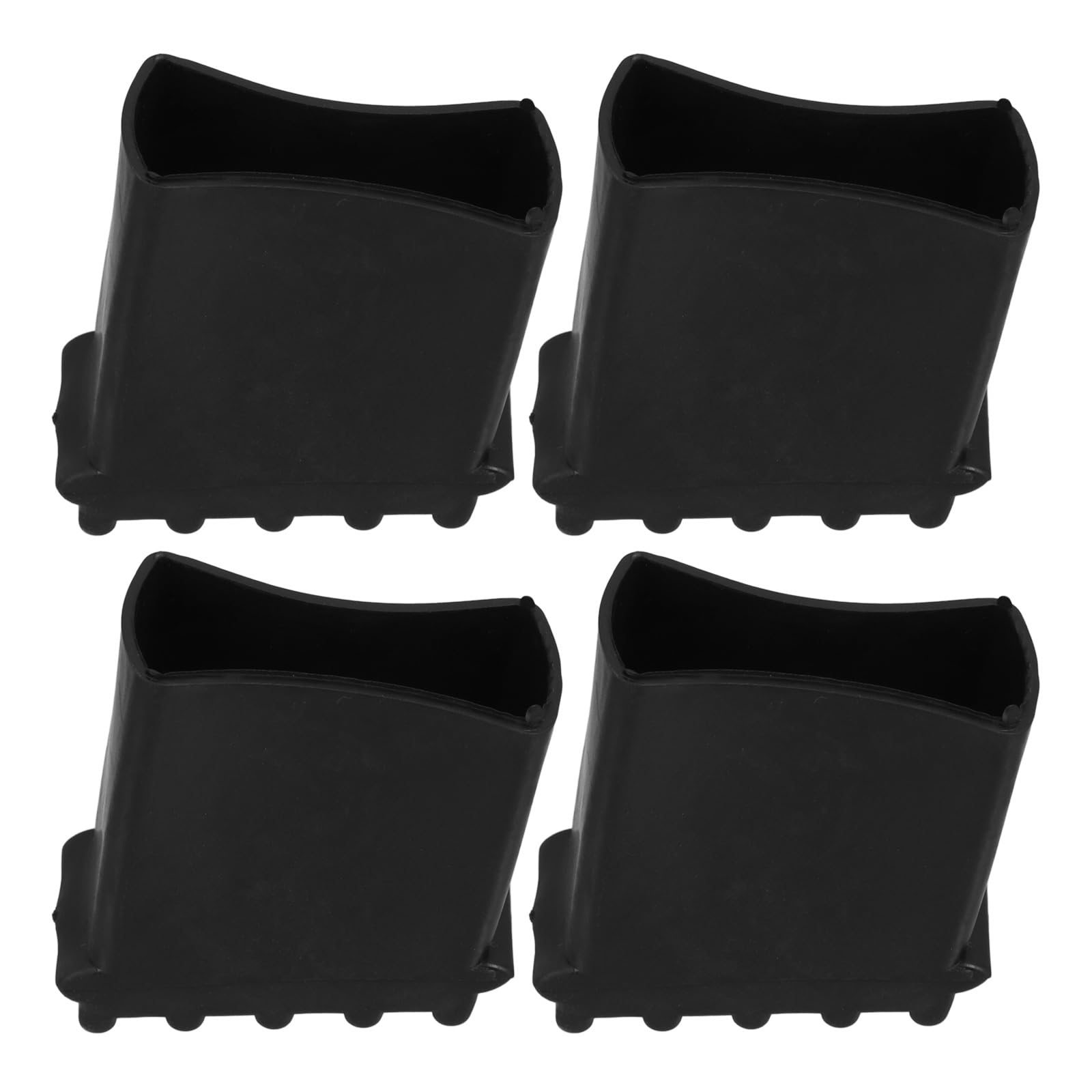 Angoily Black 4Pcs Non Slip Ladder Feet Rubber Pad Replacement Step Ladder Feet Foot Mat Ladder Feet Cover Ladder Foot Cushion Extension Ladder Replacement Part
