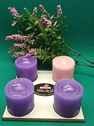 Vela Natalina Advento Da Família Kit Com 4 - Velas Aromática