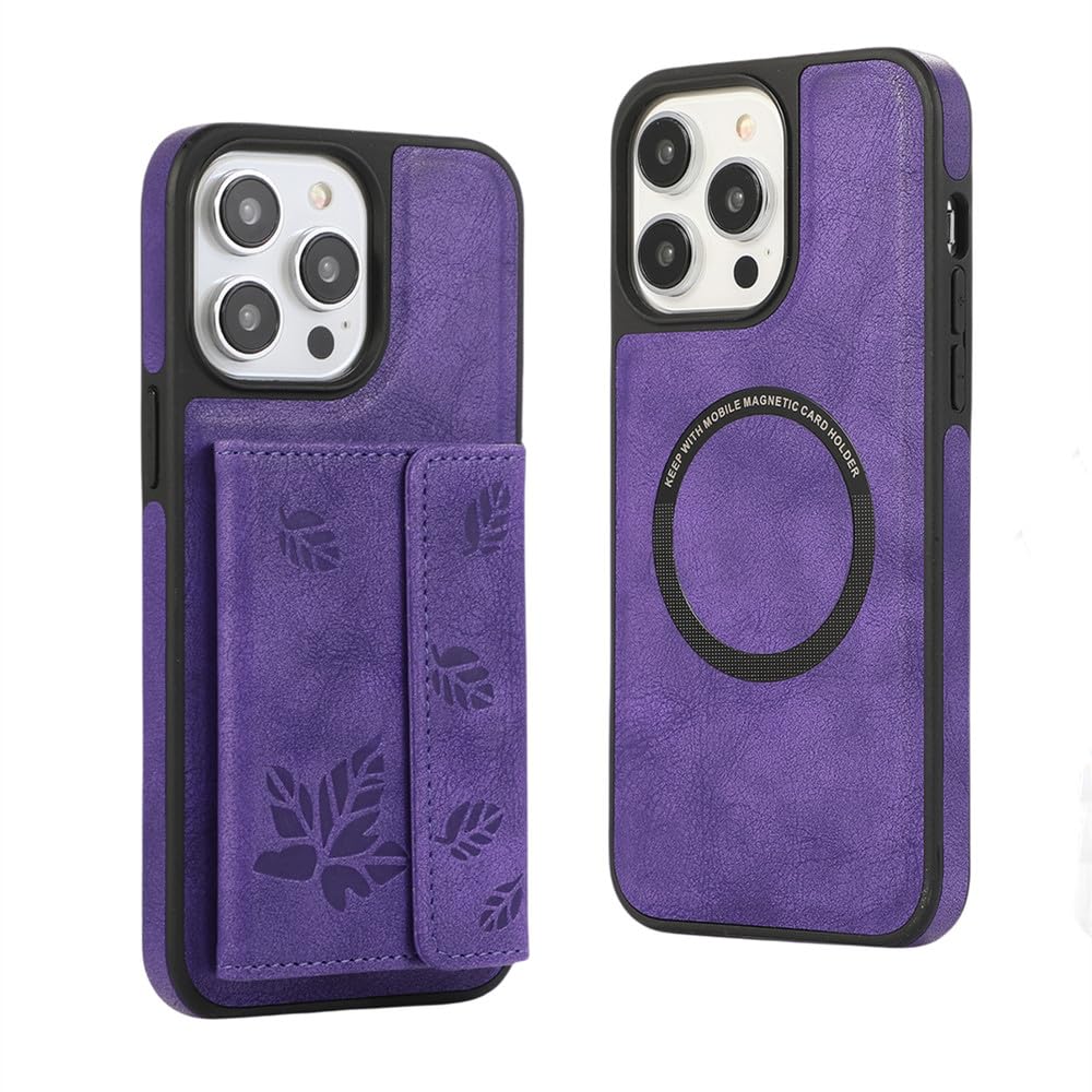 Étui de téléphone magnétique amovible iPhone 15 14 Plus violet - 8