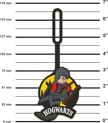Miniatura 3 de Lego - Etiqueta de silicona para equipaje de Harry Potter para viajes, maleta, mochila, bolsa de playa de verano, Quidditch (53249), superficie