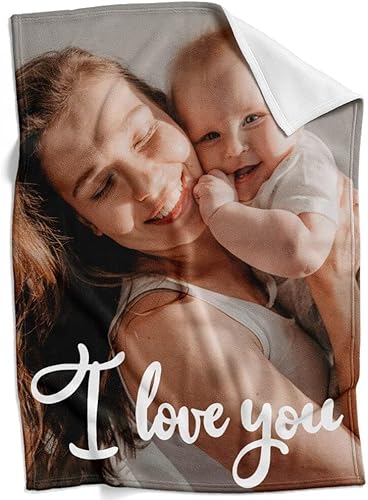 Miniatura 3 de Regalos personalizados para el día de San Valentín para mamá, manta personalizada con foto, manta de fotos personalizada, mantas personalizadas para